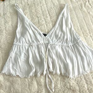 brandy melville white top size small